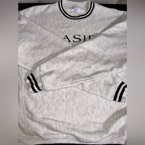 Vintage Champion Reverse Weave Seaside Gray Crewneck Sweater Size M - Picture 8 of 10